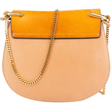 Chloé Bicolor Leather Drew Crossbody Bag