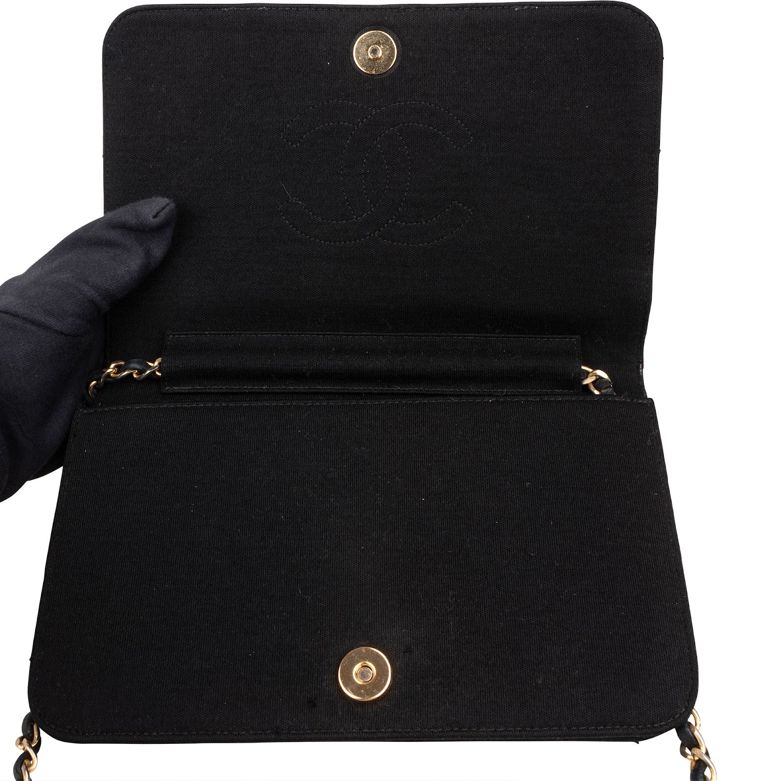 [🔄️B14 / F17] Chanel Quilted Cotton Medium Single Flap Crossbody Bag - vintageandkickz