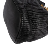 Chanel Pleated Calfskin Small Coco Pleats Drawstring Bucket Crossbody Bag