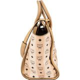MCM Monogram Visetos Striped Shopper Handbag