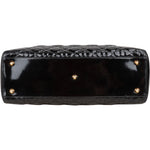 Christian Dior Quilted Patent Leather Lady Dior Handbag - vintageandkickz