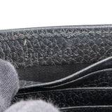 Gucci Grained Leather Interlocking GG Wallet On Chain Crossbody Bag