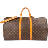 Louis Vuitton Monogram Canvas Keepall 55 Bandoulière Travel Bag