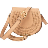 Chloé Grained Calfskin Marcie Small Saddle Crossbody Bag