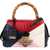 Gucci Multicolor Quilted Leather Queen Margaret Top Handle Handbag