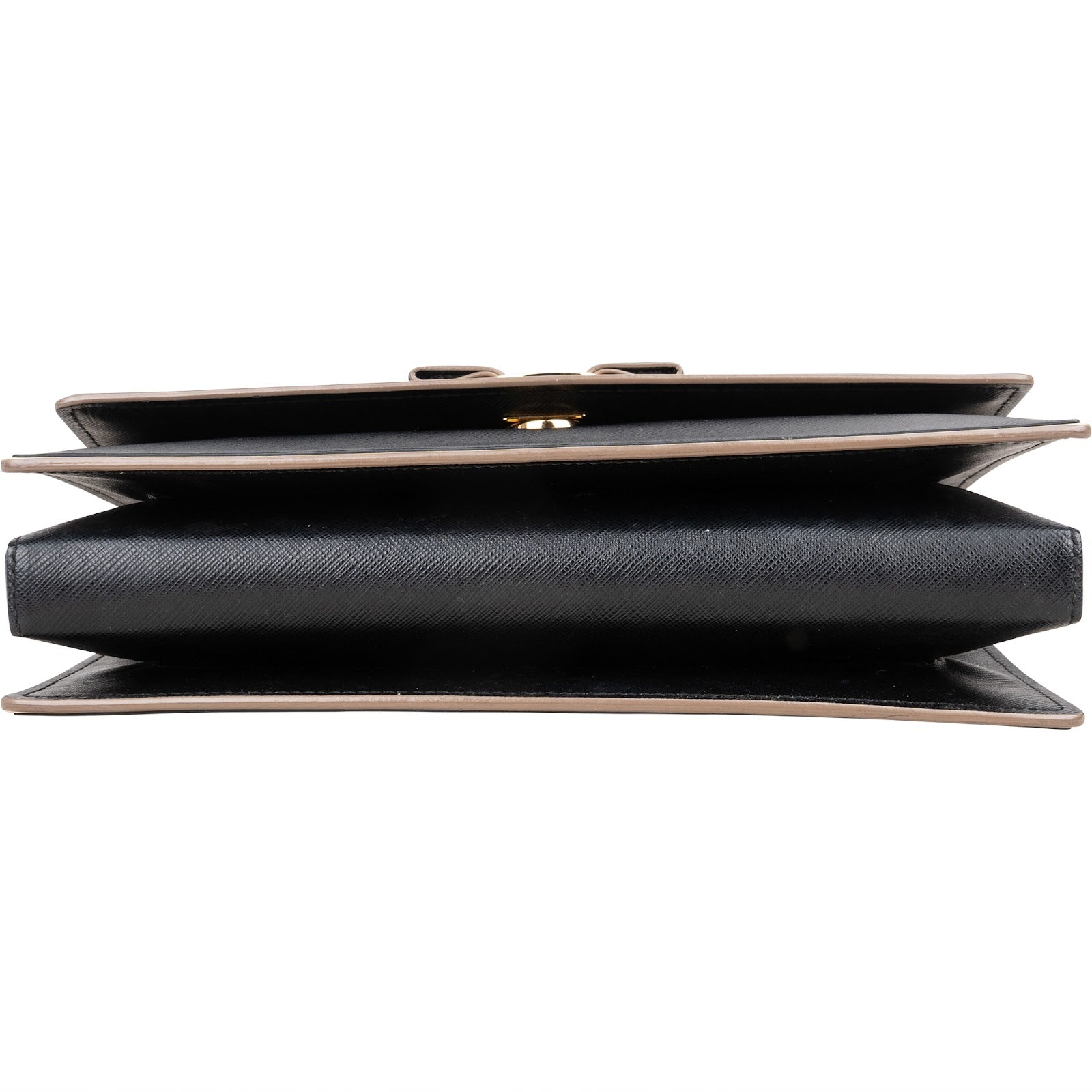 Salvatore Ferragamo Saffiano Leather Vara Bow Crossbody Bag - vintageandkickz