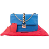 Valentino Garavani Calfskin Leather Rockstud Glam Lock Crossbody Bag
