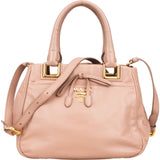 Prada Pink Calf Leather Bonnie Handbag