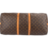 Louis Vuitton Monogram Canvas Keepall 55 Bandoulière Travel Bag