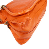 Chloé Orange Leather Paraty Handbag