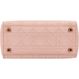 Christian Dior Pink Cotton Lady D-Lite Handbag