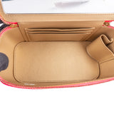 Chanel Pink Quilted Patent Leather Small Vanity Case Crossbody Bag