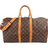 Louis Vuitton Monogram Canvas Keepall 45 Bandoulière Travel Bag