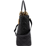 Christian Dior Quilted Cannage Lambskin Lady Dior Handbag