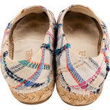 Chanel Multicolor Black Tweed CC Espadrilles Shoes (37)
