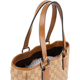 Gucci Monogram GG Canvas and Perforated Leather Small Handbag