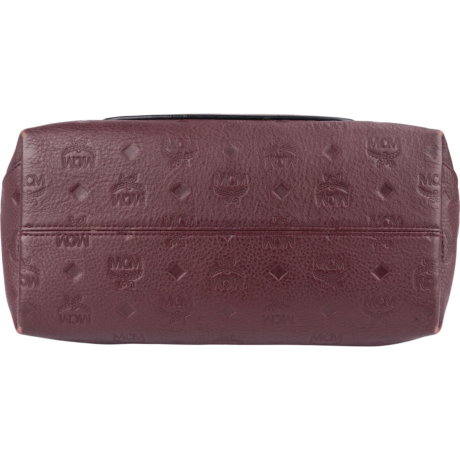 [🔄️B24 / F05] MCM Monogram Visetos Leather Milla Hobo Shoulder Bag - vintageandkickz