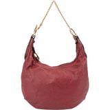 Fendi Red Leather Chef Hobo Shoulder Bag