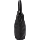 Prada Black Nappa Leather Triangle Tote Handbag