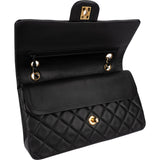 Chanel Quilted Lambskin 24K Gold Medium Double Flap Shoulder Bag