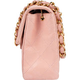 Chanel Quilted Lambskin 24K Gold Single Flap Crossbody Bag