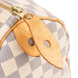 Louis Vuitton Monogram Damier Azur Speedy 35 Handbag