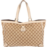 Gucci Monogram GG Canvas Abbey Handbag - vintageandkickz