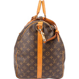 Louis Vuitton Monogram Canvas Keepall 60 Bandoulière Travel Bag