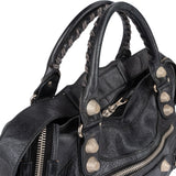 Balenciaga Black Leather City Bag Handbag