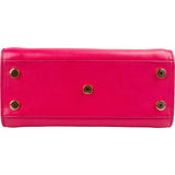 Saint Laurent Pink Leather Sac De Jour Handbag