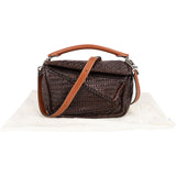 Loewe Woven Leather Puzzle Handbag
