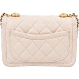 Chanel Quilted Lambskin Small Single Flap Crossbody Handbag