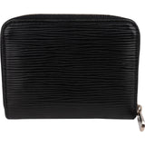 Louis Vuitton Noir Epi Leather Zippy Coin Purse Wallet