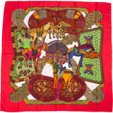 Hermès L'Art de la Steppe Silk Carre 90 Scarf Tuch