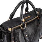 Miu Miu Vitello Lux Leather City Handbag - vintageandkickz