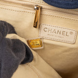 Chanel Denim Deauville Tote Shoulder Handbag