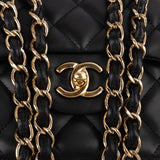 Chanel Quilted Lambskin Jumbo Double Flap Crossbody Bag
