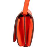 Hermès Orange Clemence Leather Convoyeur Crossbody Bag