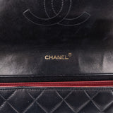 Chanel Quilted Lambskin 24K Gold Single Flap Crossbody Bag