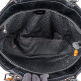 Gucci Bamboo Black Tote Handbag