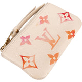 Louis Vuitton Leather Empreinte Monogram Aquarelle Key Pouch M83506