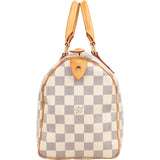 Louis Vuitton Monogram Damier Azur Speedy 25 Handbag