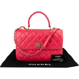 Chanel Quilted Lambskin Trendy CC Top Handle Handbag