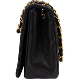 Chanel Quilted Lambskin 24K Gold Single Flap Crossbody Bag