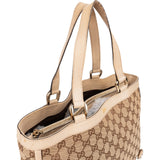 Gucci Monogram GG Canvas Abbey Tote Shoulder Bag