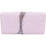 Bottega Veneta Lilac Intrecciato Ayers Python Leather Continental Wallet