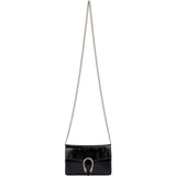 Gucci Wrinkled Patent Leather Dionysus Super Mini Crossbody Bag