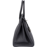 Hermès Dark Navy Bleu Togo Leather Palladium Birkin 30 Handbag