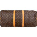 Louis Vuitton Monogram Canvas Keepall 55 Bandoulière Travel Bag