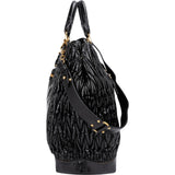 Miu Miu Quilted Vitello Shine Large Bowler Handbag